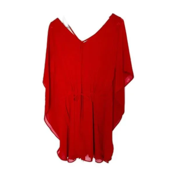 C Brand Tie Waist Flowy Rayon Dressy Romper Women's Size Small - Picture 7 of 8